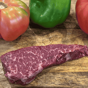 Heavily marbled 100% grass-fed Denver Steak from Tyner Pond Farm